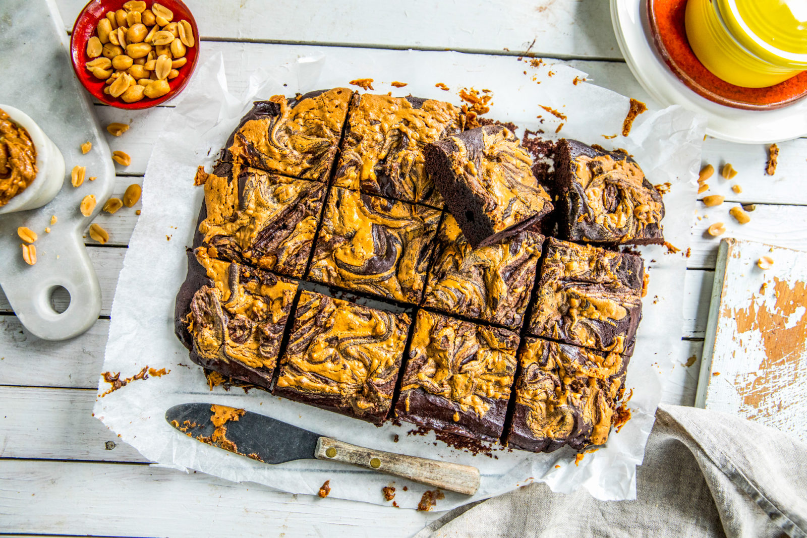 Marmorert Brownie Med Pean ttsm r Oppskrift Fra Mills Peanut Butter