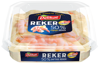 Delikat reker i Mills majones