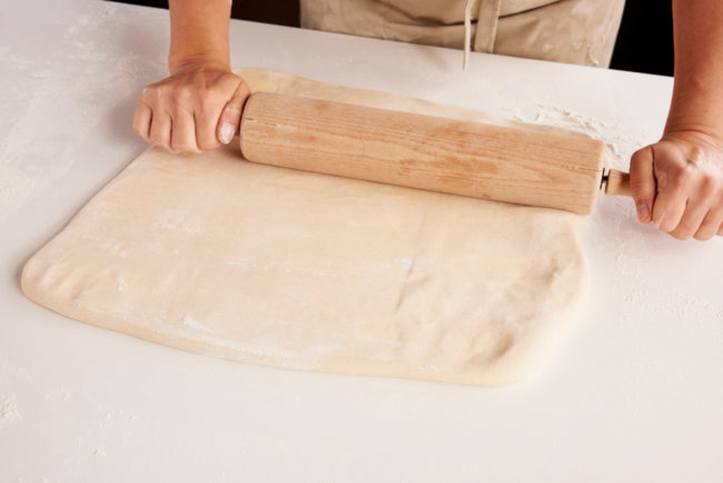 Kjevle butterdeig kvadrat