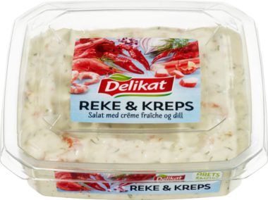 Delikat reke- og krepsesalat
