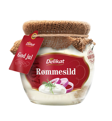 Glass med rømmesild