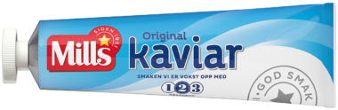 Mills kaviar tube. Foto.