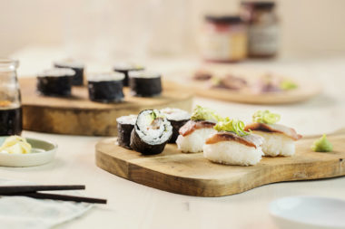 Nordisk sushi med sild