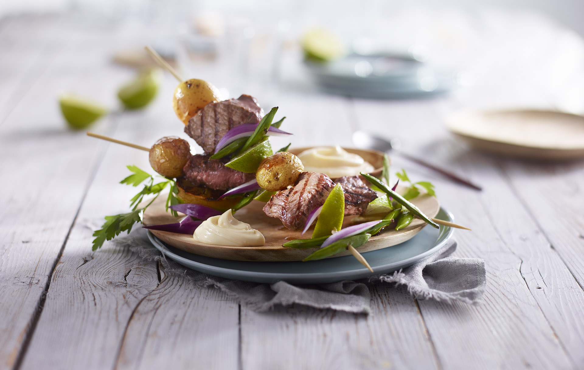 Grillspyd til Lohmanders Aioli kremet