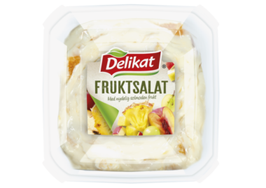 Delikat Fruktsalat. Pakningsbilde.