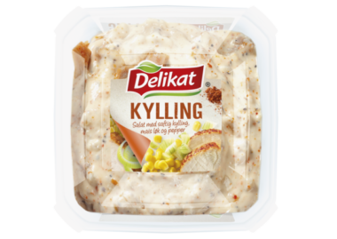 Delikat kyllingsalat. Pakningsbilde.
