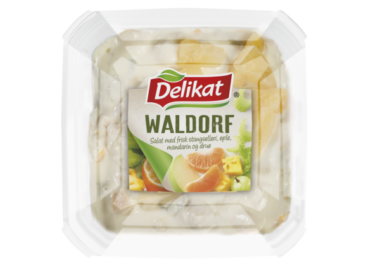 Delikat Waldorfsalat. Pakningsbilde.