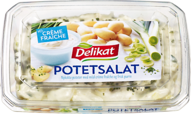 Delikat potetsalat med Creme fraiche