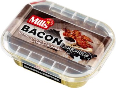 Mills ovnsbakt Bacon -pepperpostei