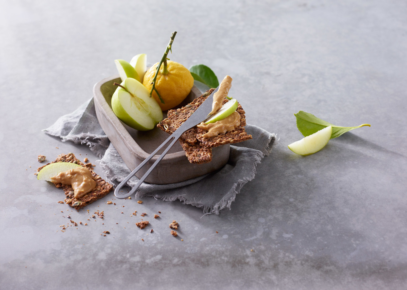 Mill Peanut butter med knekkebrød