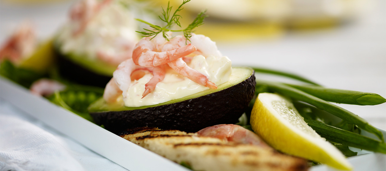 Delikat reker i Mills majones