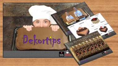 Dekortips til sjokoladekake - illustrasjon