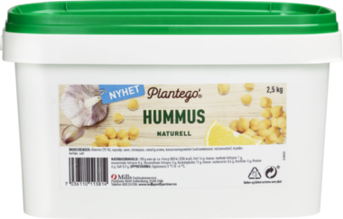 Plantego hummus naturell 2,5 kg pack shot