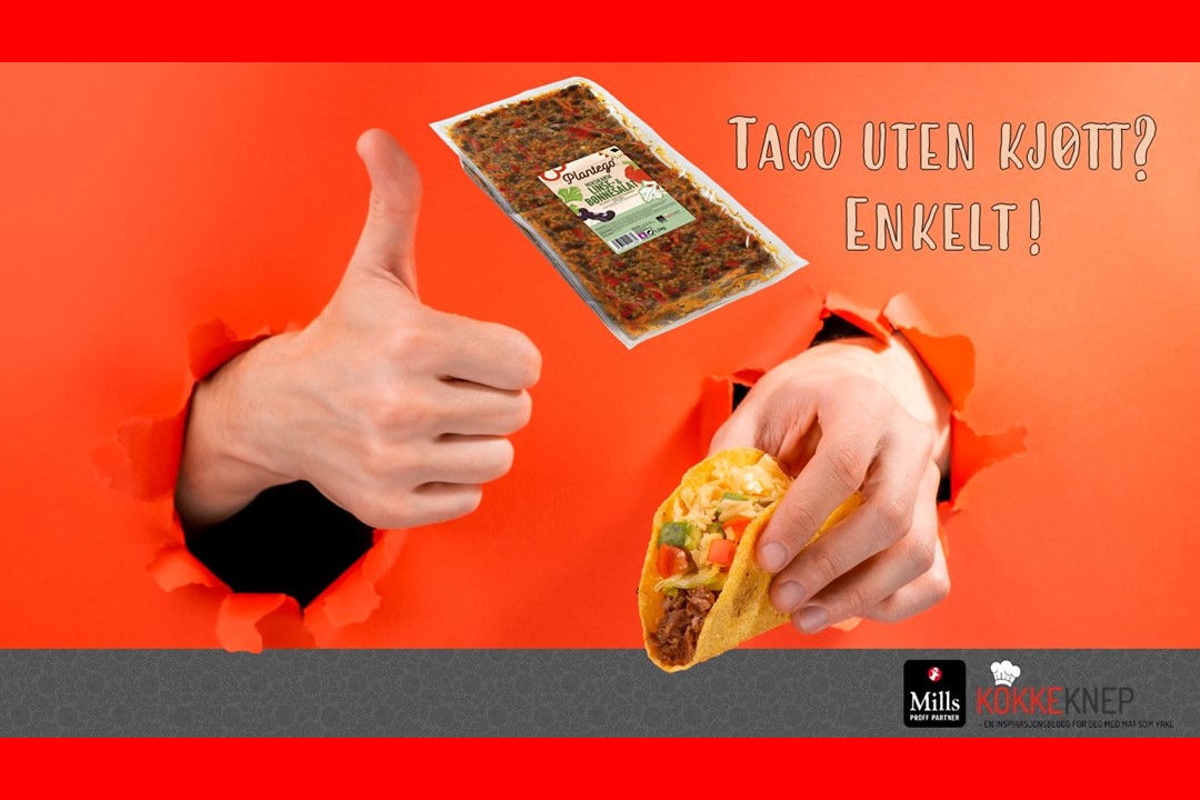 Forsidebilde kompendie Taco uten kjøtt